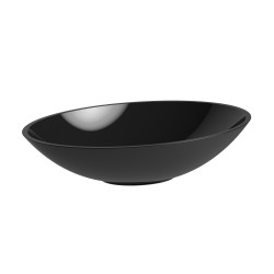CHRIS BERGEN Waschtischschale oval, glänzend, aus Mineralguss