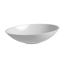 CHRIS BERGEN Waschtischschale oval, glänzend, aus Mineralguss