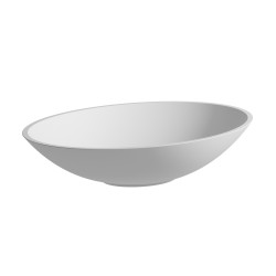CHRIS BERGEN Waschtischschale oval, matt, aus Mineralguss